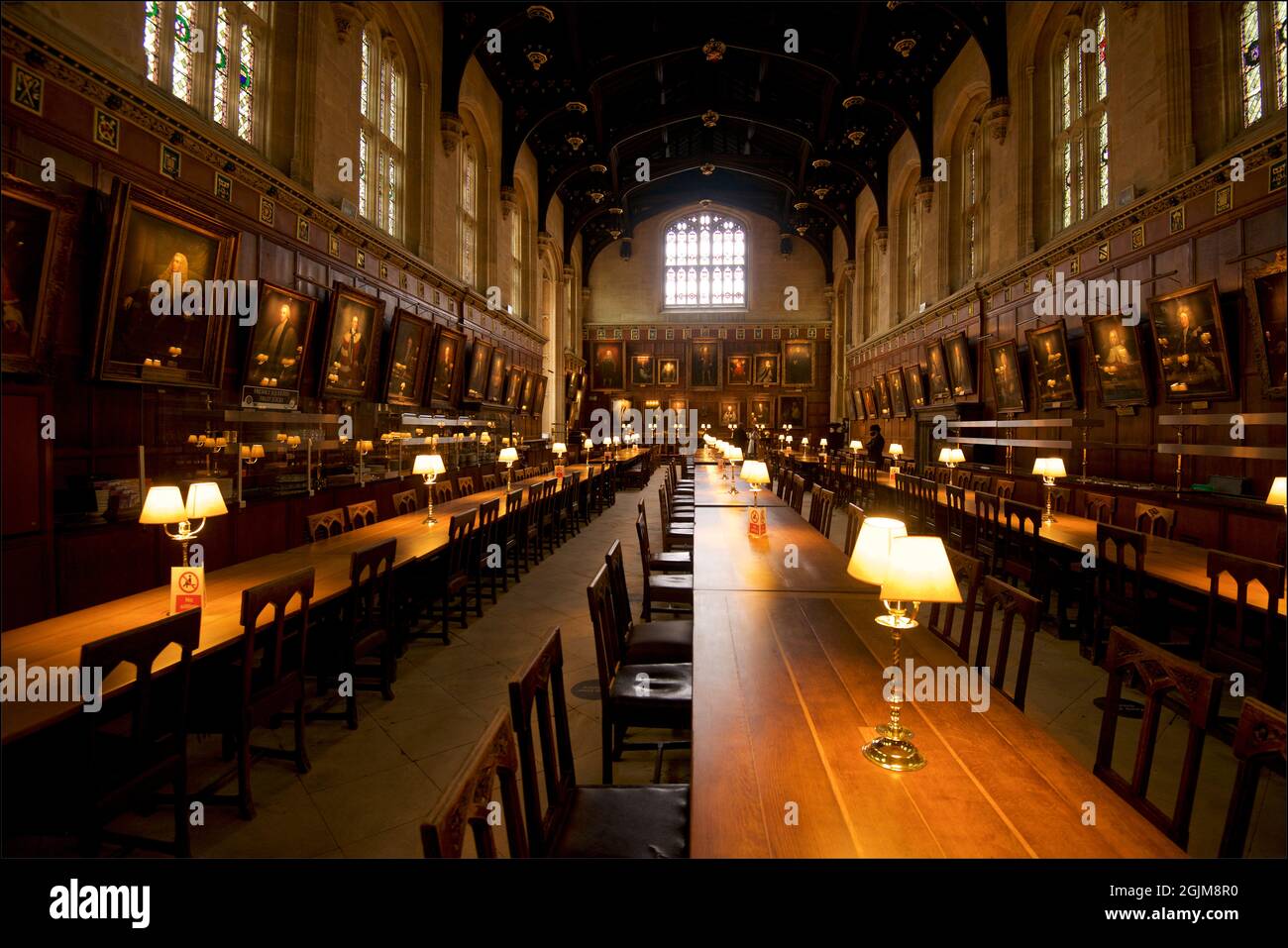 Speisesaal, Christ Church College, University of Oxford, Oxford, England, VEREINIGTES KÖNIGREICH Stockfoto