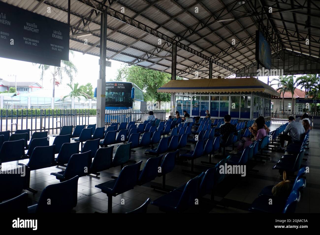 Pattaya Zum Busbahnhof Bangkok, North Pattaya Road, Pattaya Thailand Stockfoto