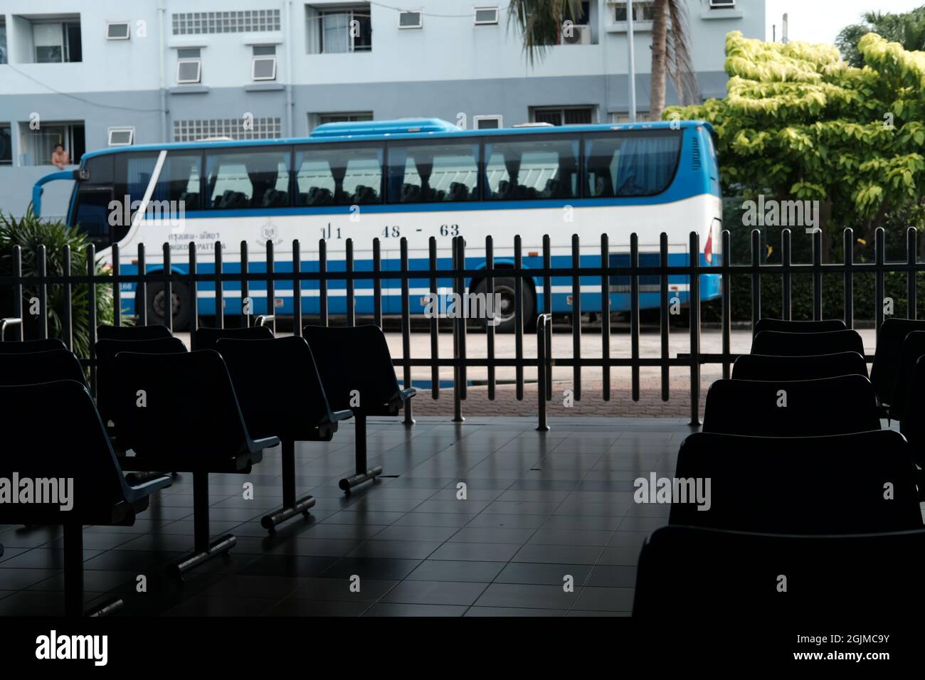 Pattaya Zum Busbahnhof Bangkok, North Pattaya Road, Pattaya Thailand Stockfoto