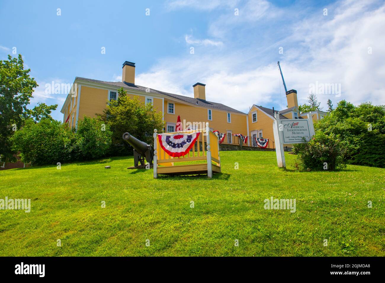 Ladd-Gilman House aka Cincinnati Memorial Hall ist ein historisches Haus an der 1 Governors Lane im historischen Stadtzentrum von Exeter, New Hampshire, NH, USA. Jetzt t Stockfoto