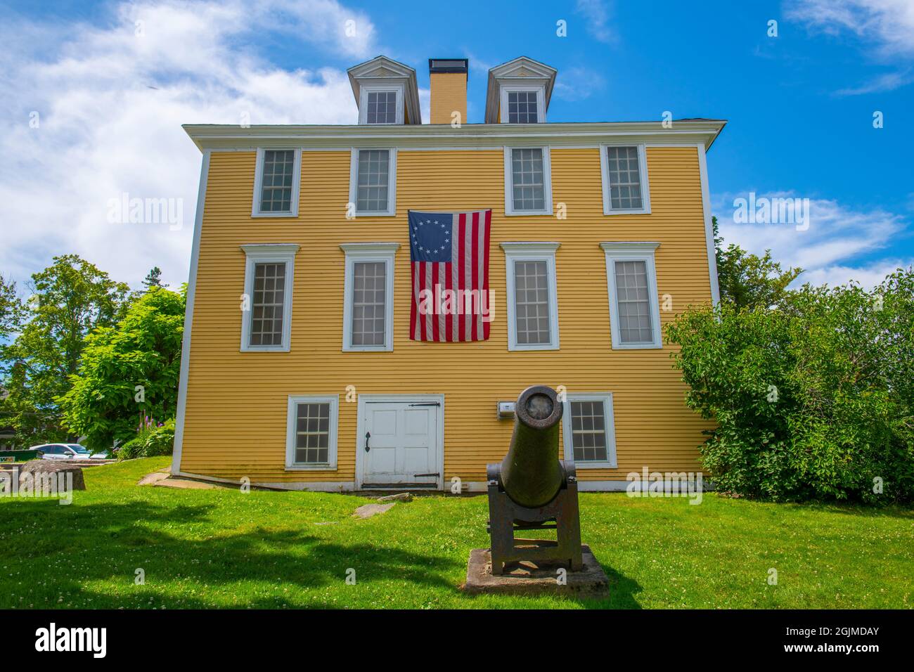 Ladd-Gilman House aka Cincinnati Memorial Hall ist ein historisches Haus an der 1 Governors Lane im historischen Stadtzentrum von Exeter, New Hampshire, NH, USA. Jetzt t Stockfoto