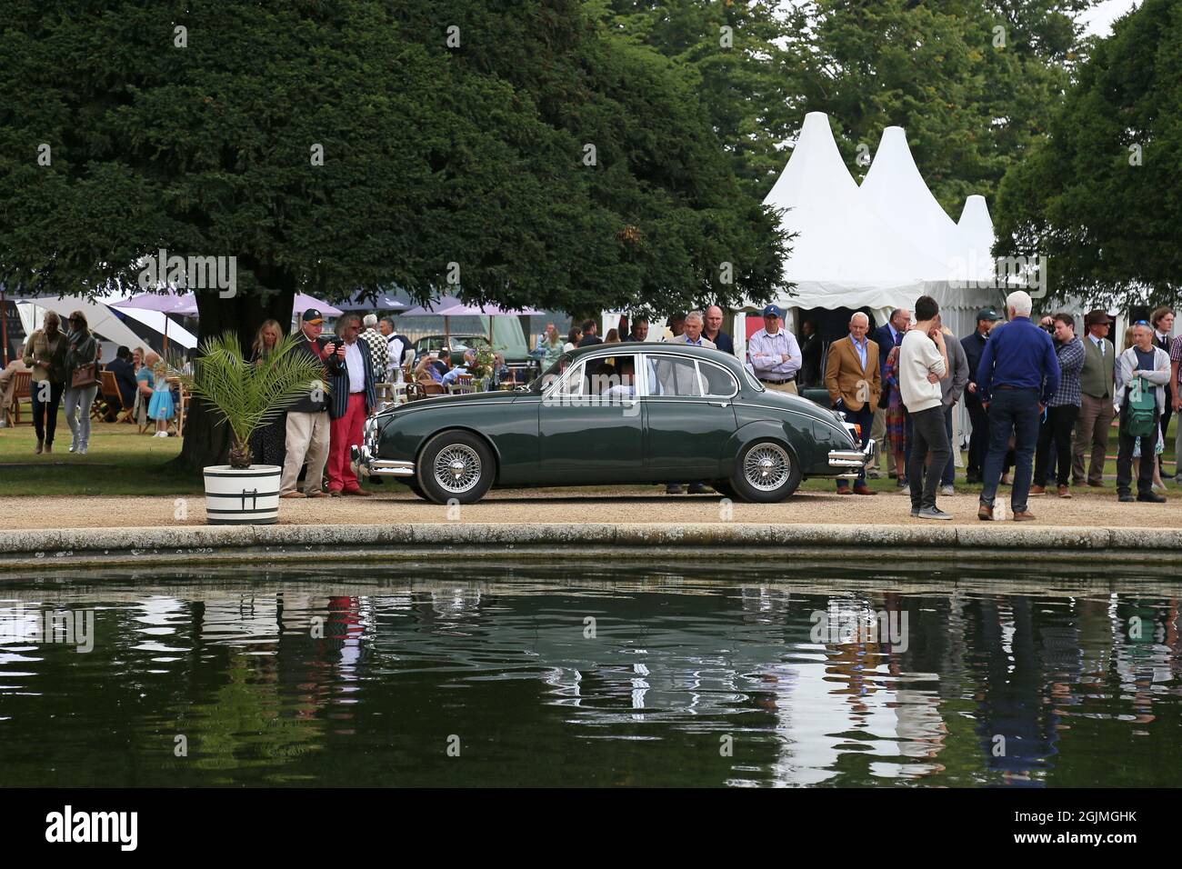 Jaguar Mk2 3.8 Liter (1964), Car Club Display, Concours of Elegance 2021, Hampton Court Palace, London, Großbritannien, Europa Stockfoto