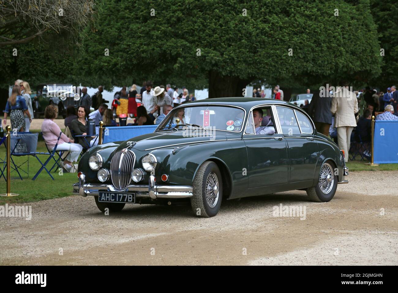 Jaguar Mk2 3.8 Liter (1964), Car Club Display, Concours of Elegance 2021, Hampton Court Palace, London, Großbritannien, Europa Stockfoto