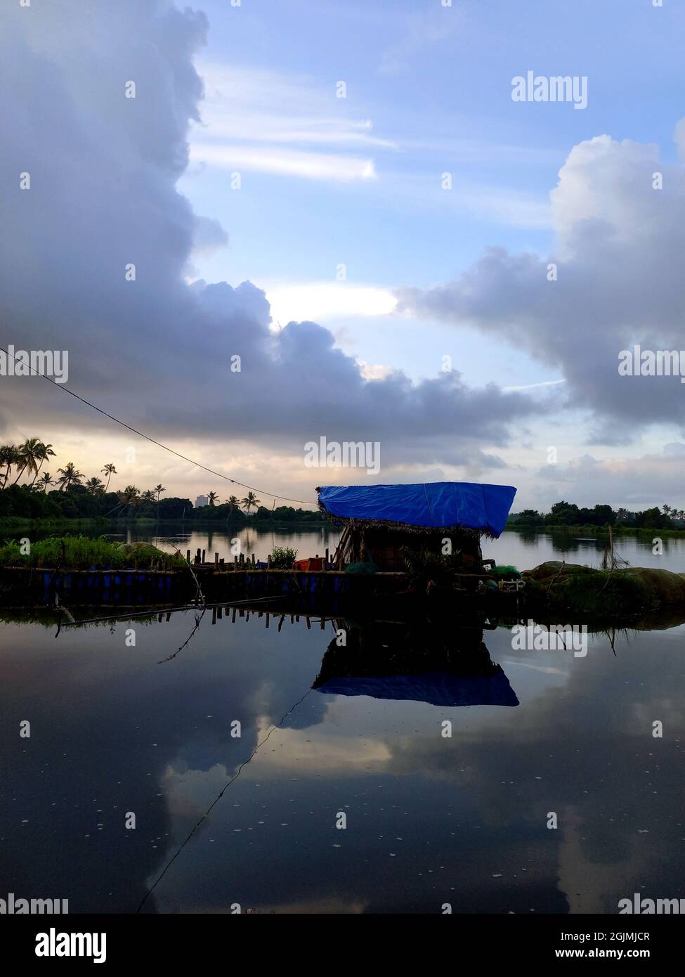 Rückwasser von Kerala-Götter eigenes Land Stockfoto