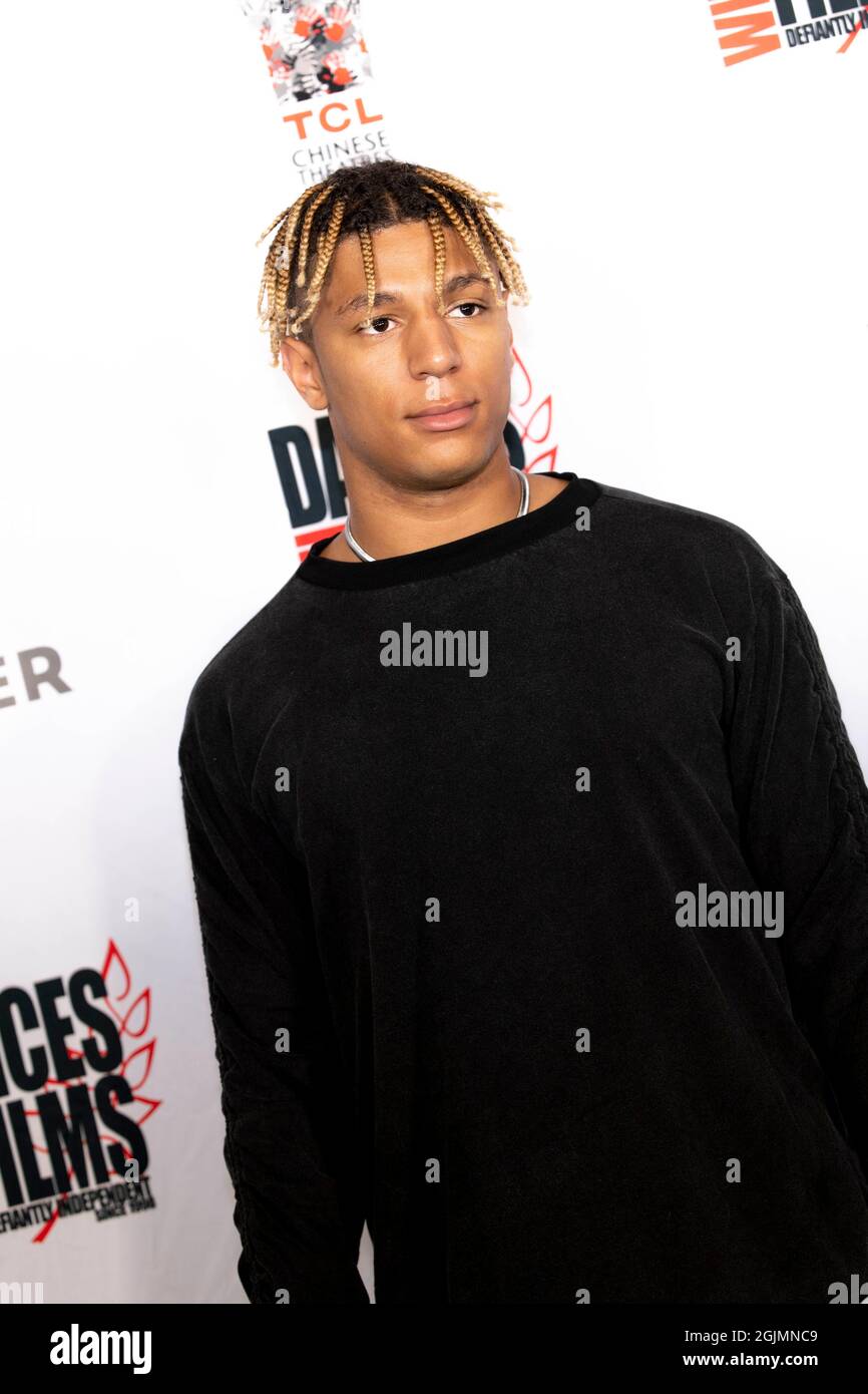 Los Angeles, USA. September 2021. Yaseen Al-Saladin nimmt am 24. Jährlichen Dances with Films Festival Teil Musikvideos Premiere von „Batman“ und „YGB Rappin“ All Fast“ von Max Corman am 10. September 2021 im TCL Chinese Theatre, Los Angeles, CA Credit: Eugene Powers/Alamy Live News Stockfoto