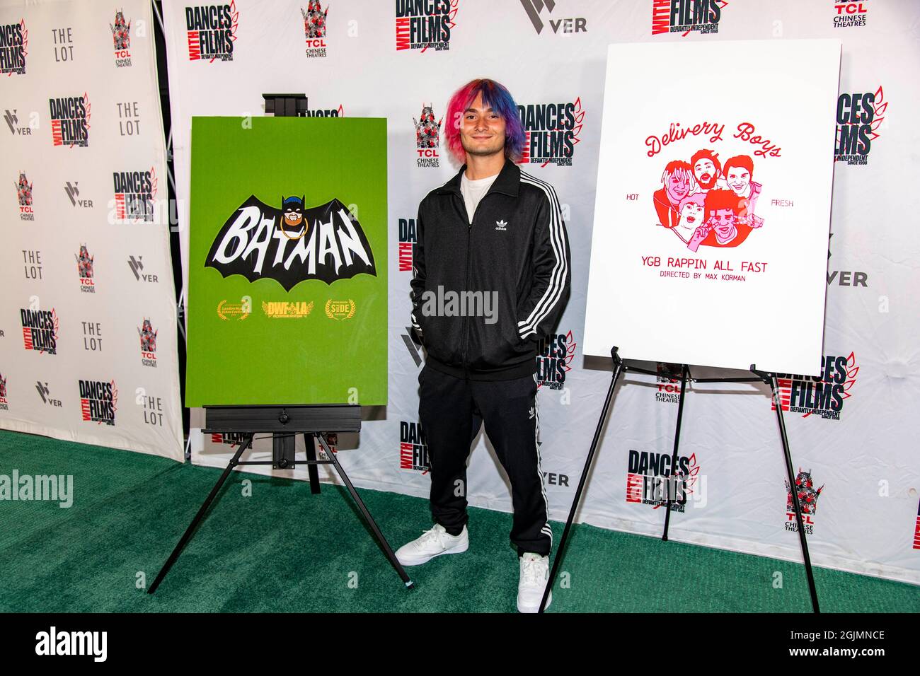 Los Angeles, USA. September 2021. Jamie Calder nimmt am 24. Jährlichen Dances with Films Festival Teil Musikvideos Premiere von „Batman“ und „YGB Rappin“ All Fast“ von Max Corman am 10. September 2021 im TCL Chinese Theatre, Los Angeles, CA Quelle: Eugene Powers/Alamy Live News Stockfoto