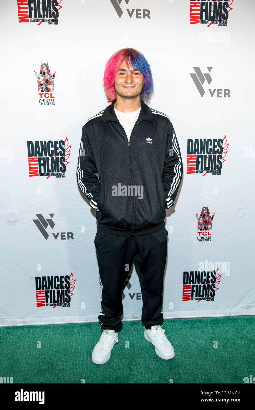 Los Angeles, USA. September 2021. Jamie Calder nimmt am 24. Jährlichen Dances with Films Festival Teil Musikvideos Premiere von „Batman“ und „YGB Rappin“ All Fast“ von Max Corman am 10. September 2021 im TCL Chinese Theatre, Los Angeles, CA Quelle: Eugene Powers/Alamy Live News Stockfoto