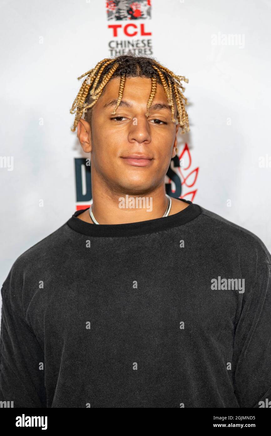 Los Angeles, USA. September 2021. Yaseen Al-Saladin nimmt am 24. Jährlichen Dances with Films Festival Teil Musikvideos Premiere von „Batman“ und „YGB Rappin“ All Fast“ von Max Corman am 10. September 2021 im TCL Chinese Theatre, Los Angeles, CA Credit: Eugene Powers/Alamy Live News Stockfoto