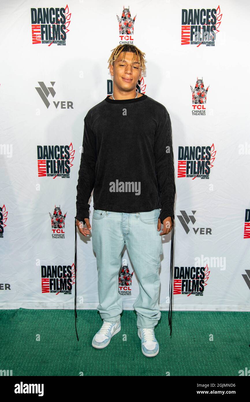 Los Angeles, USA. September 2021. Yaseen Al-Saladin nimmt am 24. Jährlichen Dances with Films Festival Teil Musikvideos Premiere von „Batman“ und „YGB Rappin“ All Fast“ von Max Corman am 10. September 2021 im TCL Chinese Theatre, Los Angeles, CA Credit: Eugene Powers/Alamy Live News Stockfoto