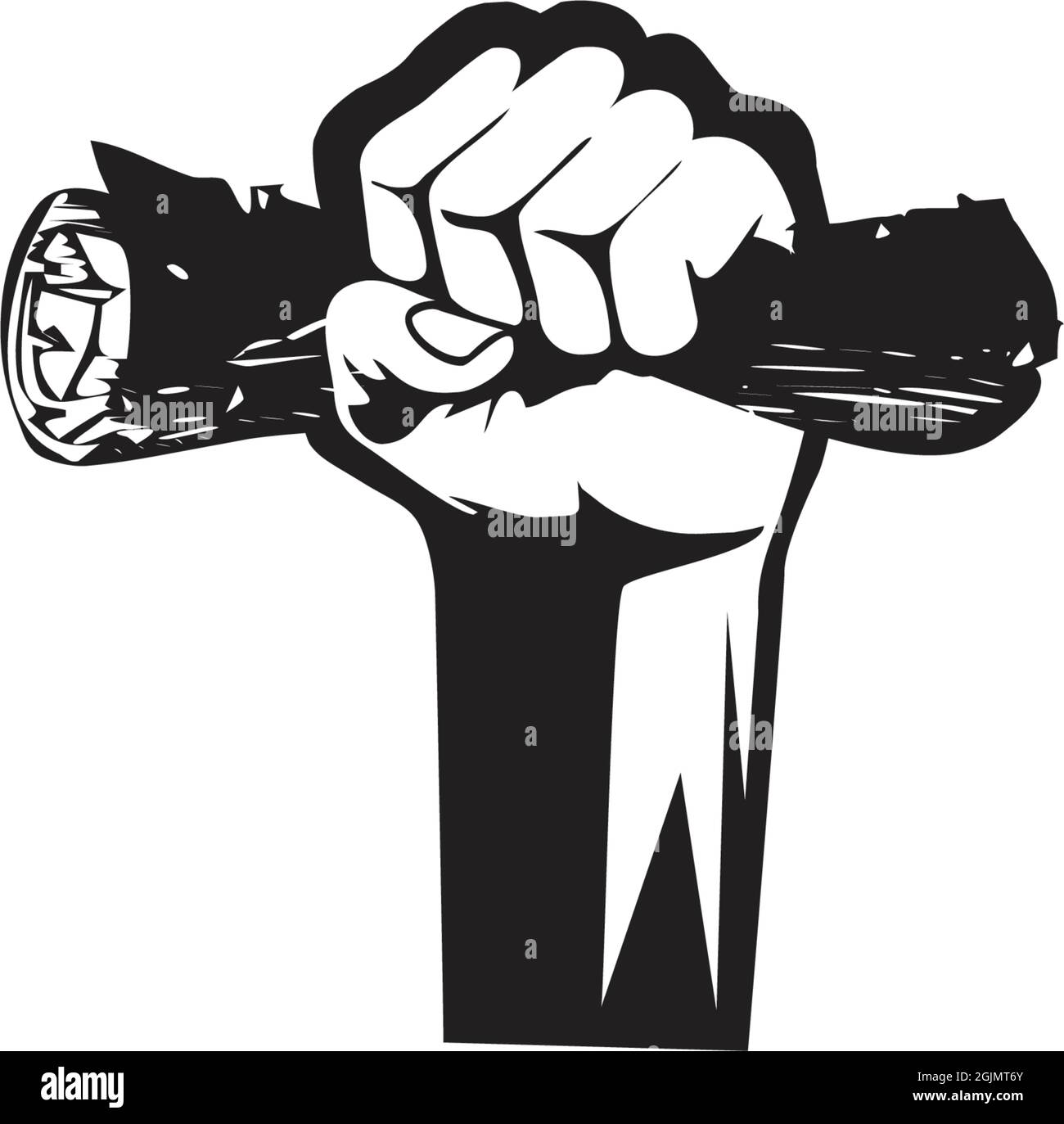 Abbildung der Vektorvorlage für das Design des Handsymbols Stock Vektor