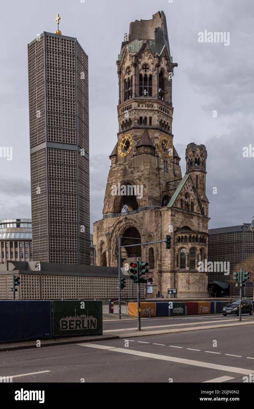 Kaiser-Wilhelm-Gedächtnis-Kirche in Berlin Stockfoto