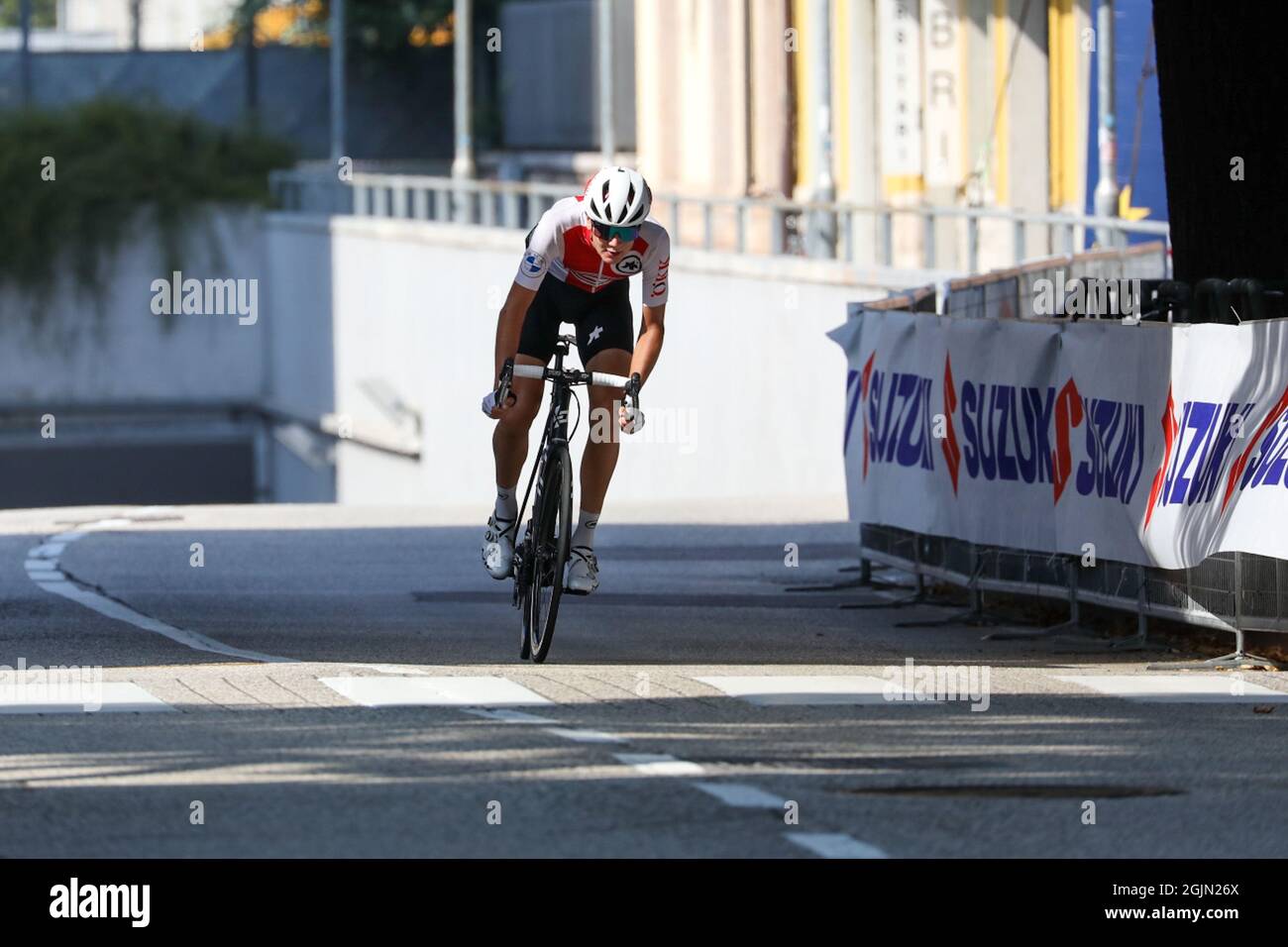 Trient, Italien. September 2021. Alexandre BALMER (SUI) während der UEC Road European Championships - Under 23 Men Road Race - Street Cycling Credit: Live Media Publishing Group/Alamy Live News Stockfoto
