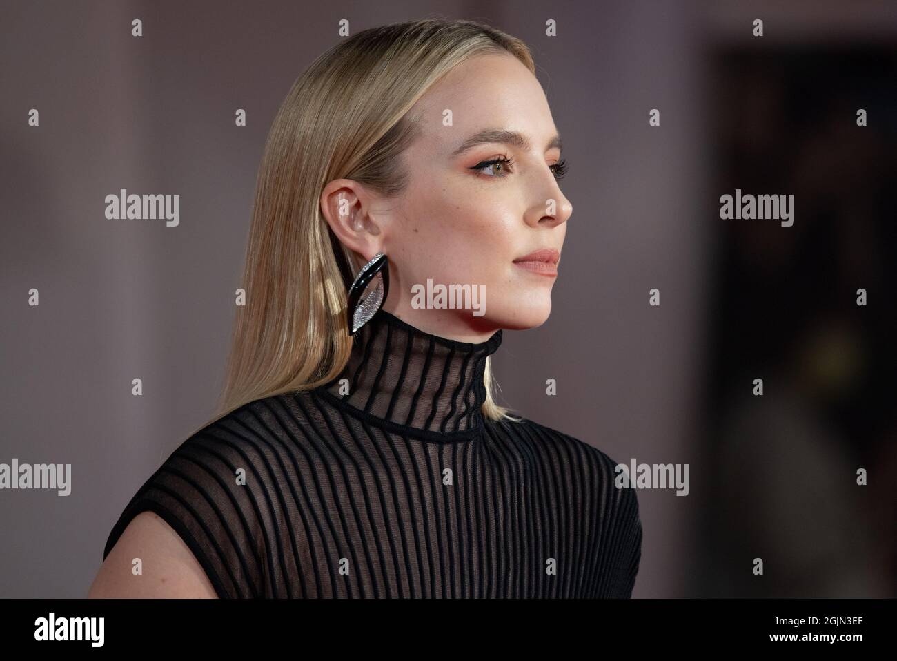 Jody Comer besucht den roten Teppich des Films „das letzte Duell“ während der 78. Internationalen Filmfestspiele von Venedig am 10. September 2021 in Venedig, Ita Stockfoto