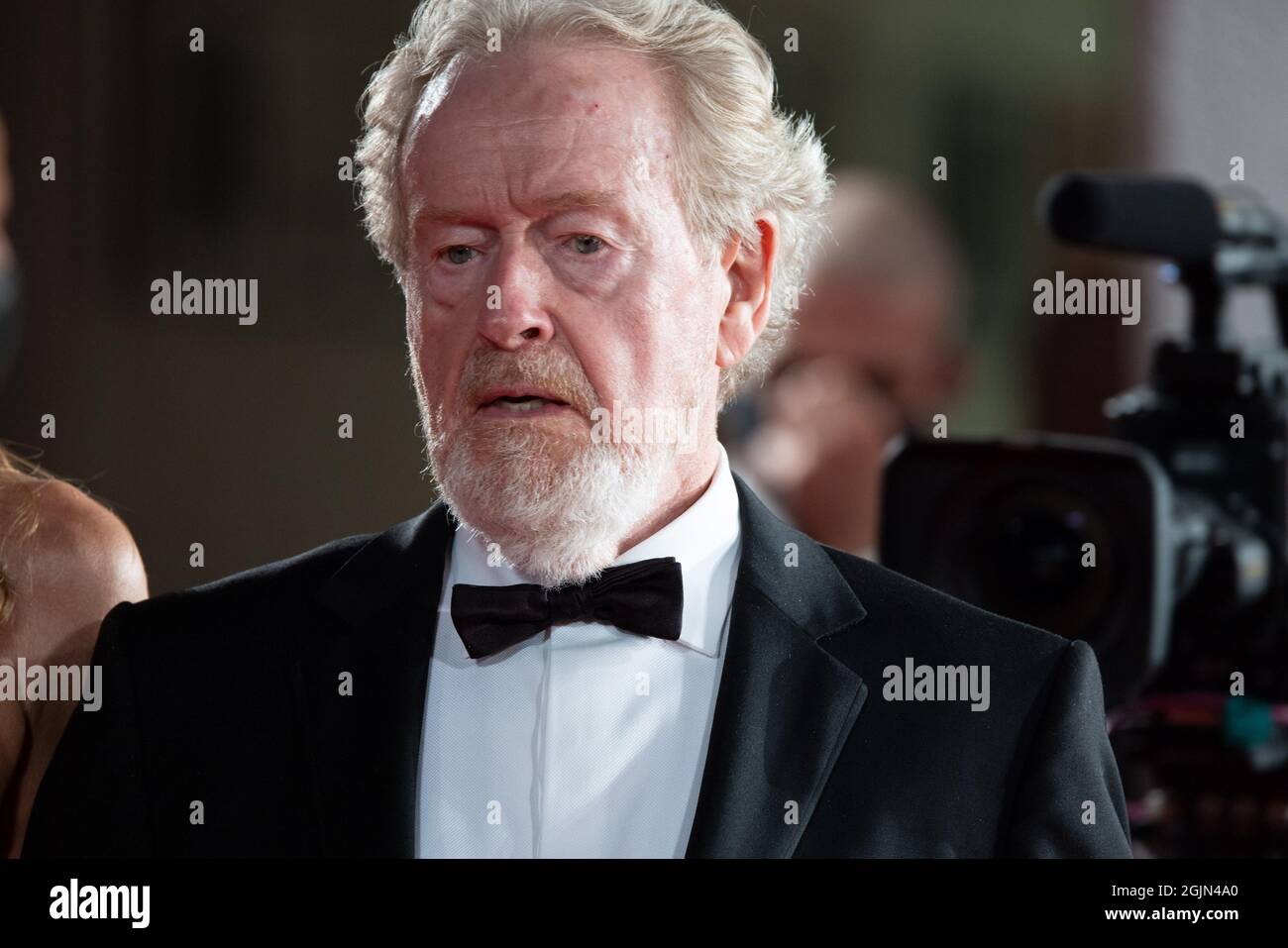 Ridley Scott kommt zur Vorführung des Films „das letzte Duell“, der am 10. September 2021 während des 78. Venice Film Fest außer Konkurrenz gestellt wurde Stockfoto