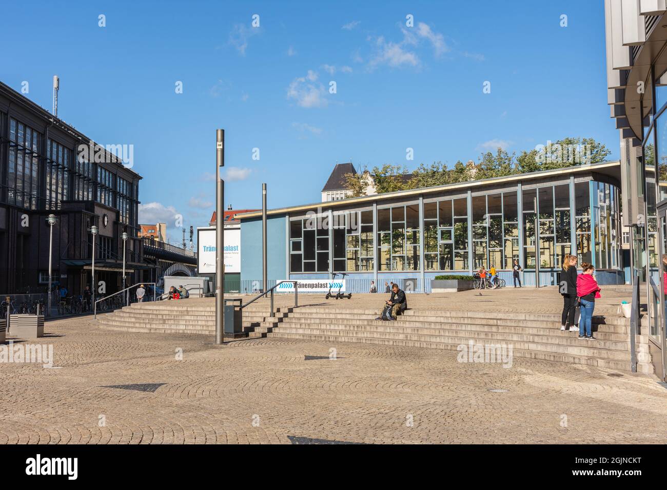 Ehemaliger Grenzübergang Friedrichstraße 'Tränenpalast' Stockfoto