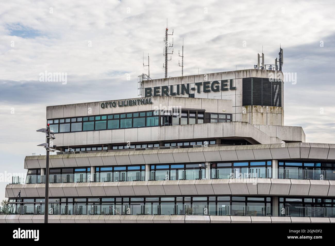 Außenansicht des Flughafens Berlin Tegel TXL Stockfoto