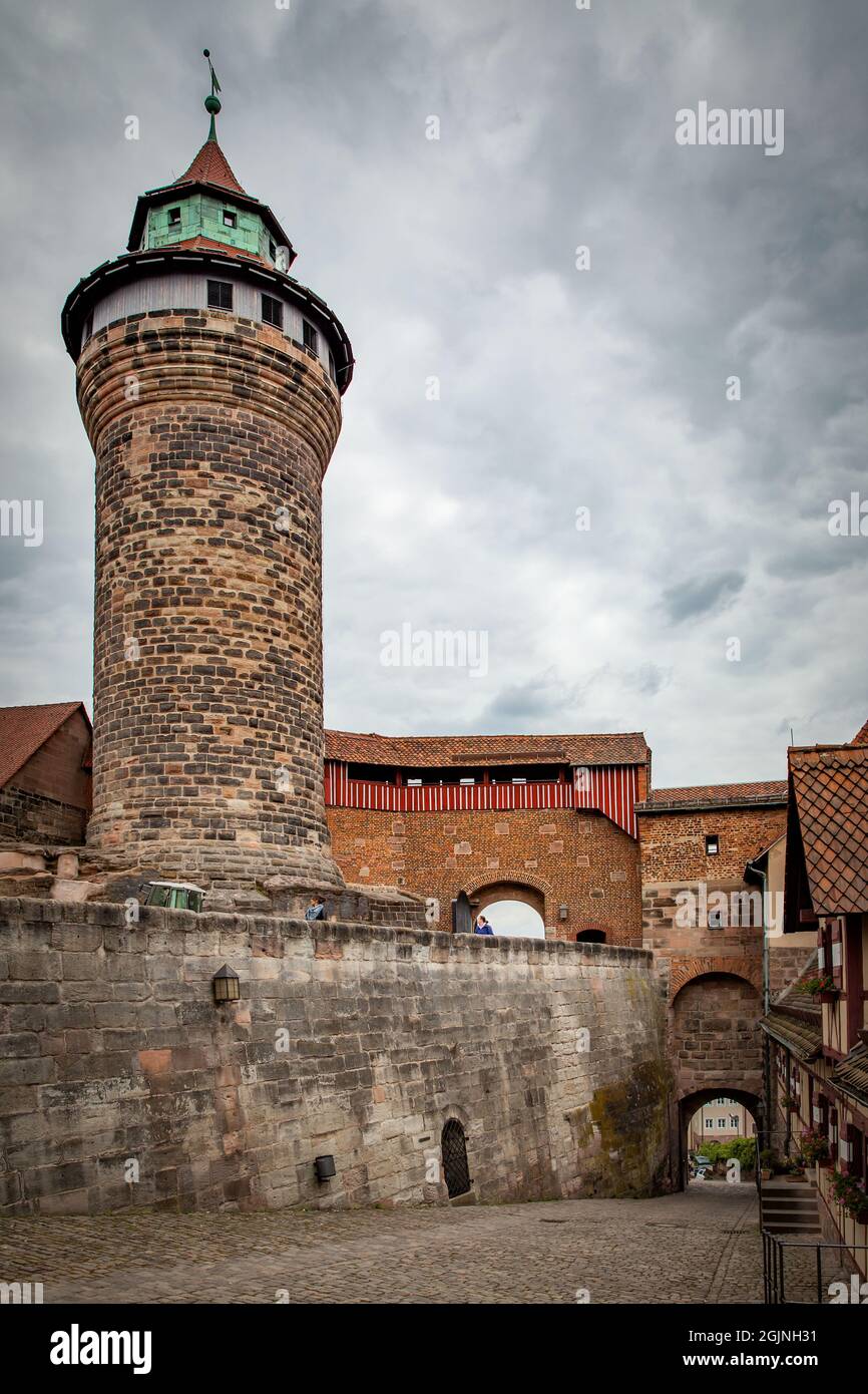 Sinwell-Turm in der Nürnberger Kaiserburg Stockfoto