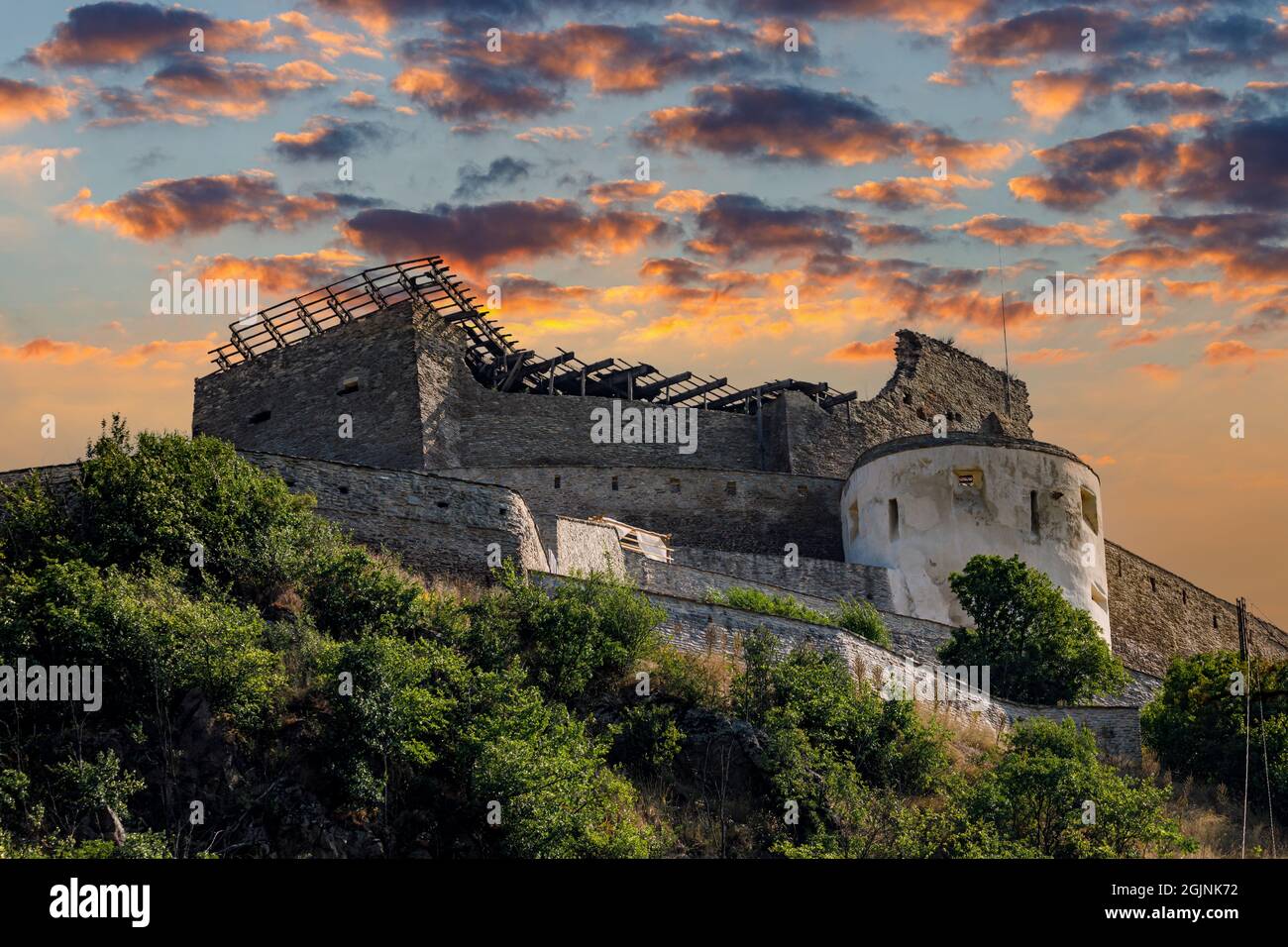 Das Deva Schloss in Rumänien Stockfoto