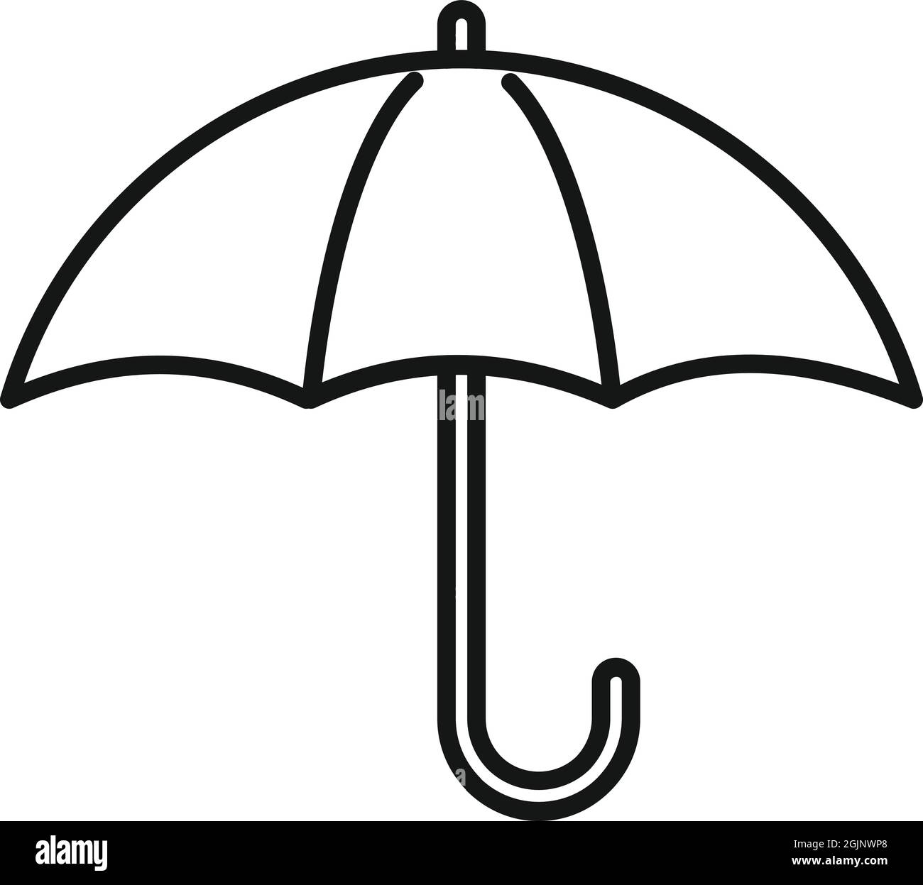 Umrissvektor für das Symbol „Umbrella Trust Liebe Übereinstimmung Stock Vektor