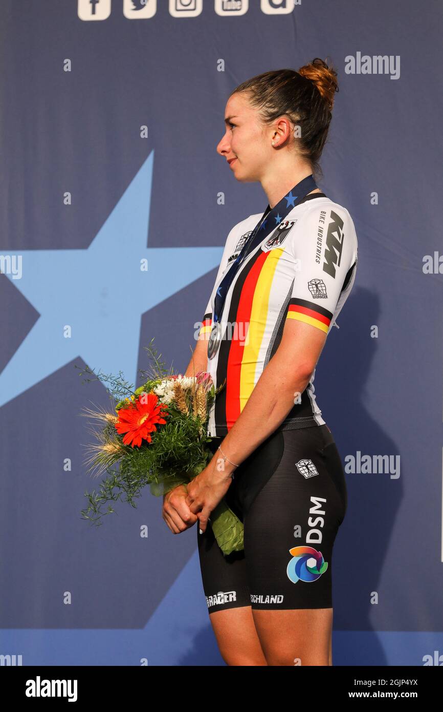 Trento, Trient, Italien, 11. September 2021, Liane LIPPERT (GER) während der UEC-Straßen-Europameisterschaften - Elite-Straßenrennen der Frauen - Straßenradsport Stockfoto