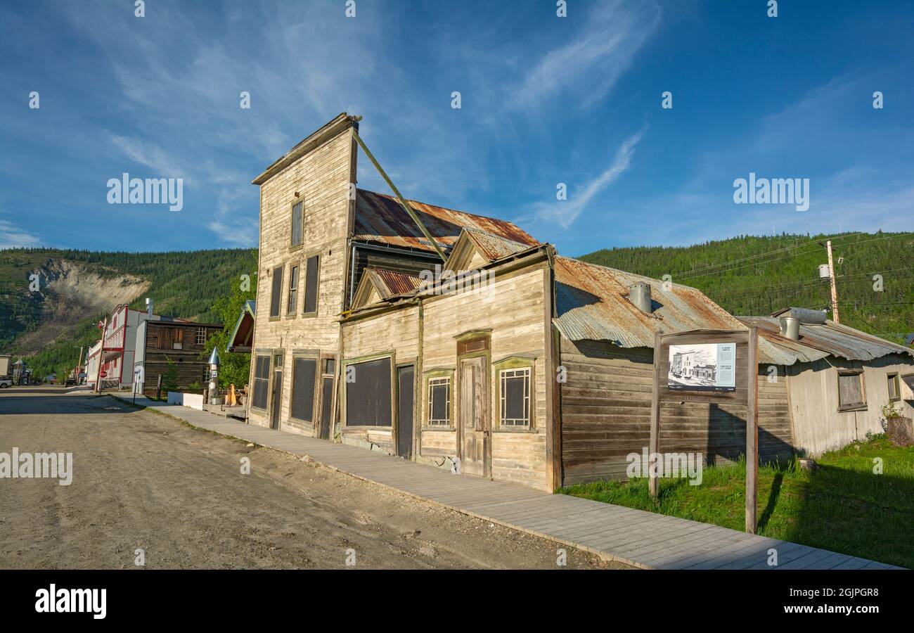 Kanada, Yukon Territory, Dawson City, 3rd Avenue Complex, um 1901 Stockfoto