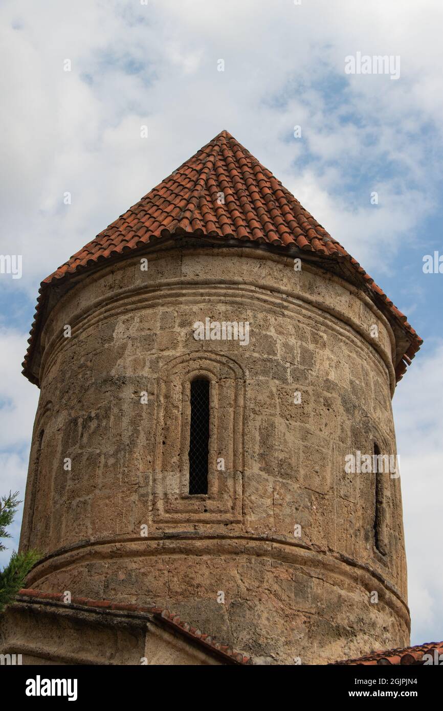 Frühes christentum Alter im Kaukasus. Alte Alban Kirche in Sheki - Aserbaidschan Stockfoto