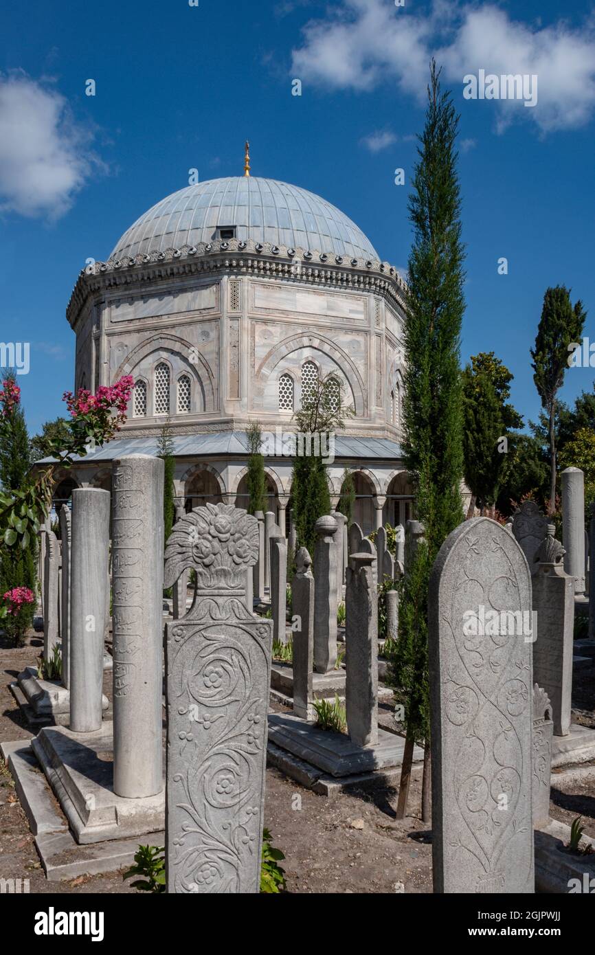 Grab des Suleiman des Magnificent im Stadtteil Fatih von Istanbul, Türkei Stockfoto