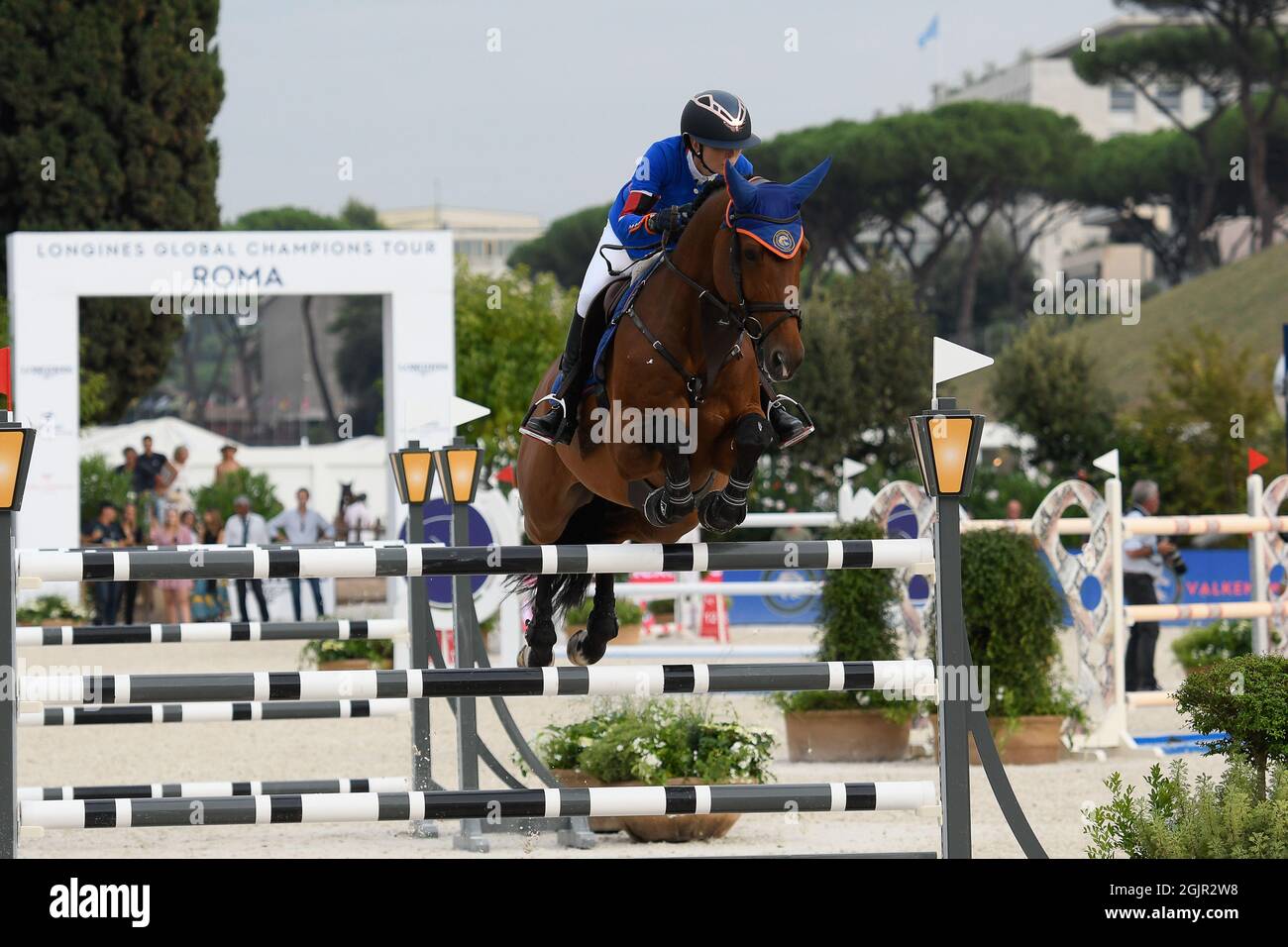 Circo Massimo Stadium Rom, Italien. September 2021. Longines Global Equestrian Champions Tour: Edwina Tops-Alexander Credit: Action Plus Sports/Alamy Live News Stockfoto