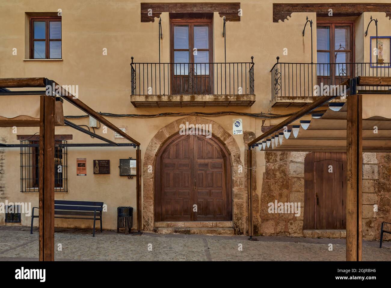 Requena ist eine spanische Gemeinde in der Provinz Valencia in der Region Valencia. Gebiet bekannt als Valencia Castellana, Spanien, Europa Stockfoto