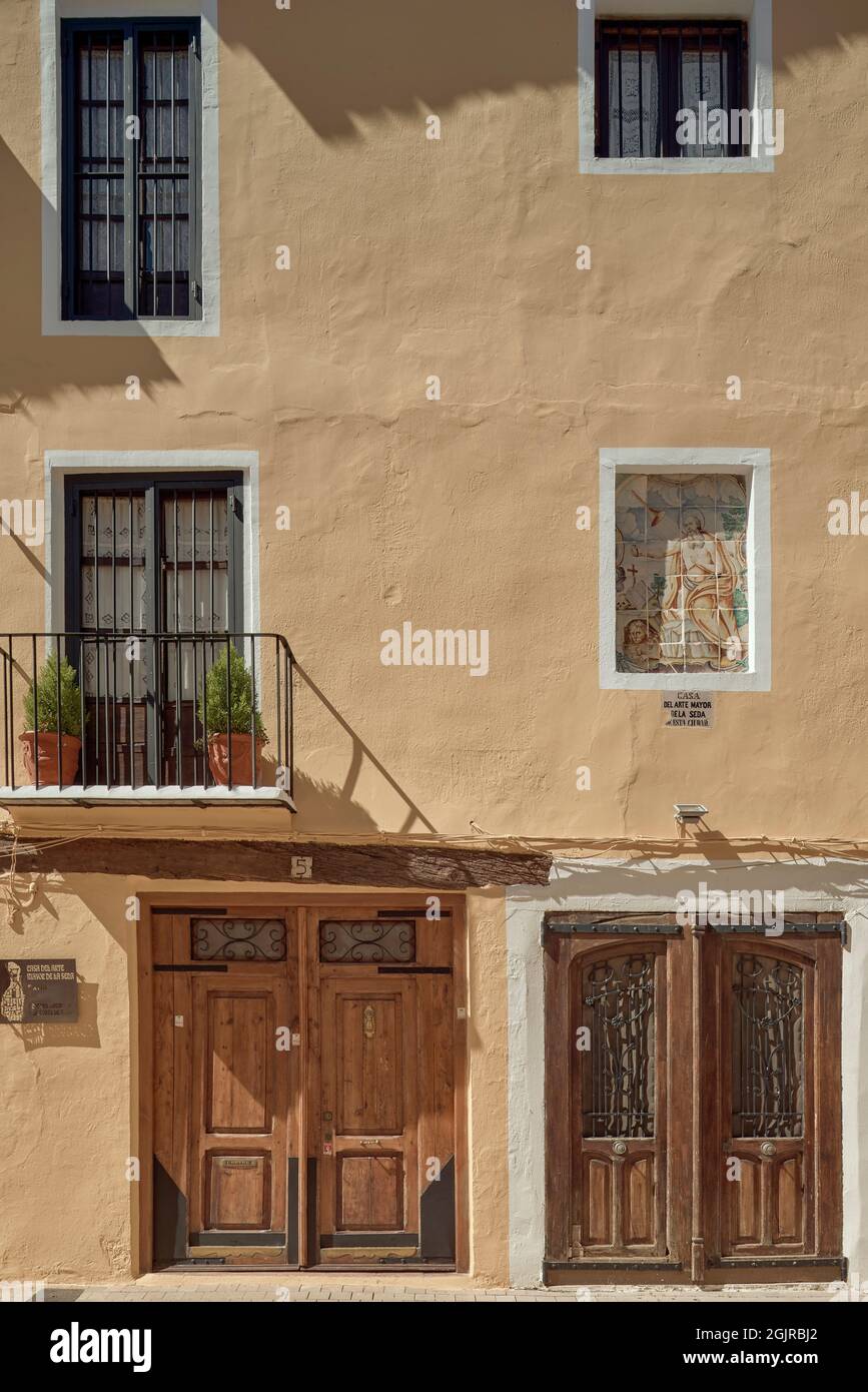 Requena ist eine spanische Gemeinde in der Provinz Valencia in der Region Valencia. Gebiet bekannt als Valencia Castellana, Spanien, Europa Stockfoto