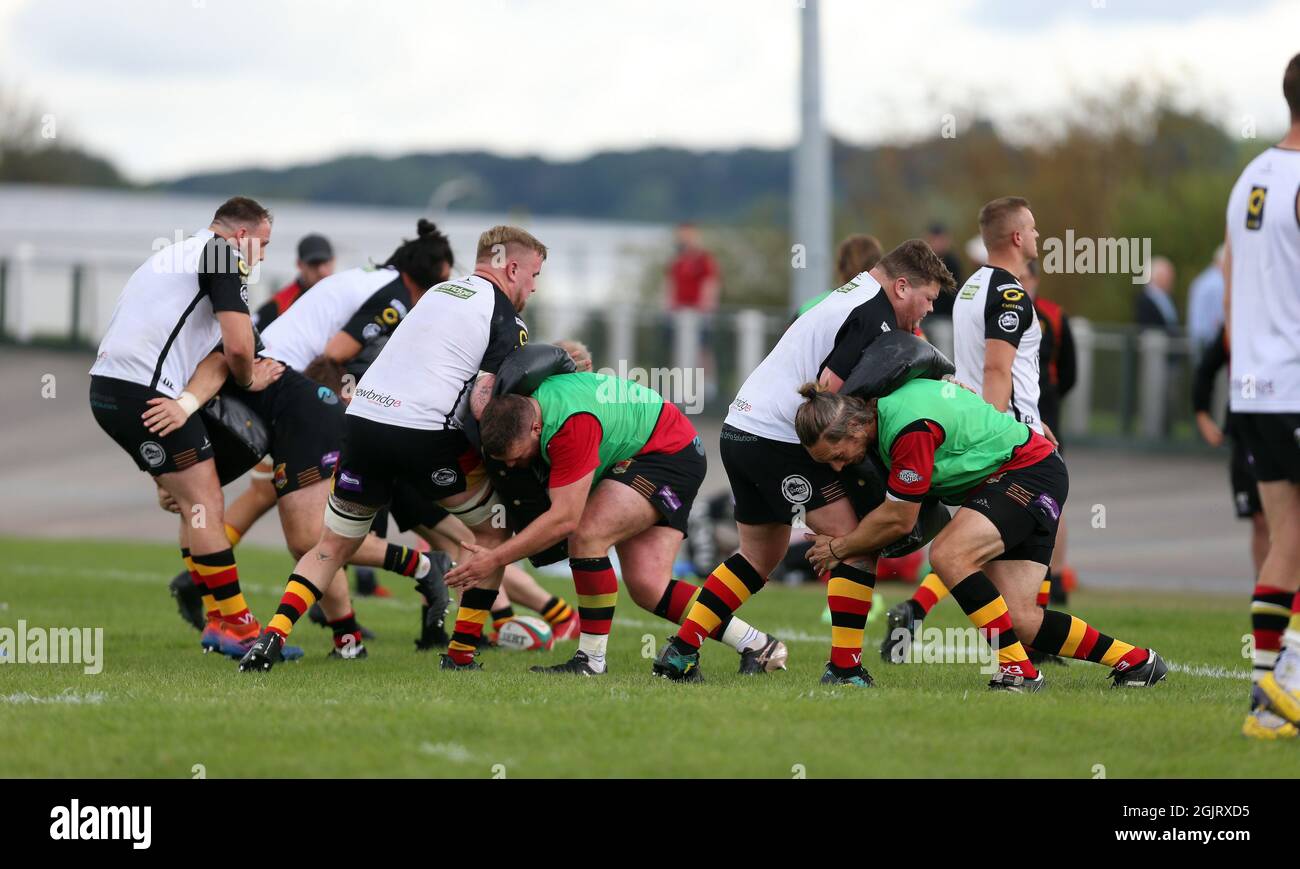 Carmarthen Quins RFC / Cardiff RFC 2021 Stockfoto