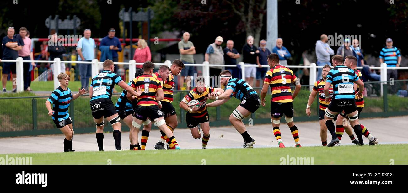 Carmarthen Quins RFC / Cardiff RFC 2021 Stockfoto