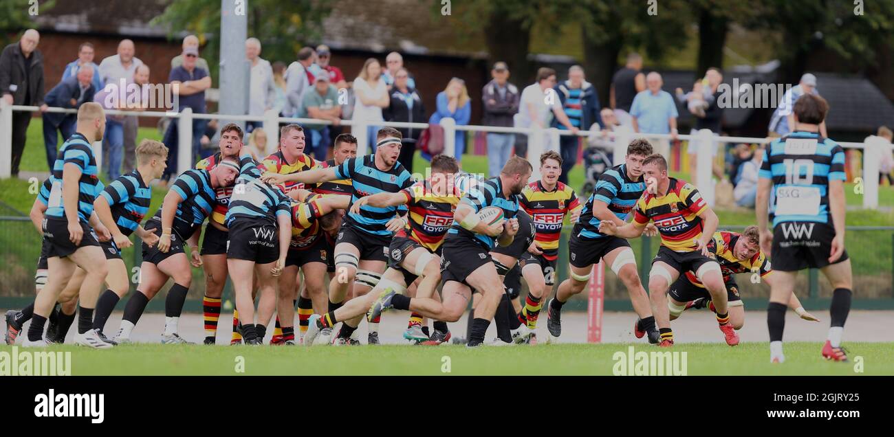 Carmarthen Quins RFC / Cardiff RFC 2021 Stockfoto