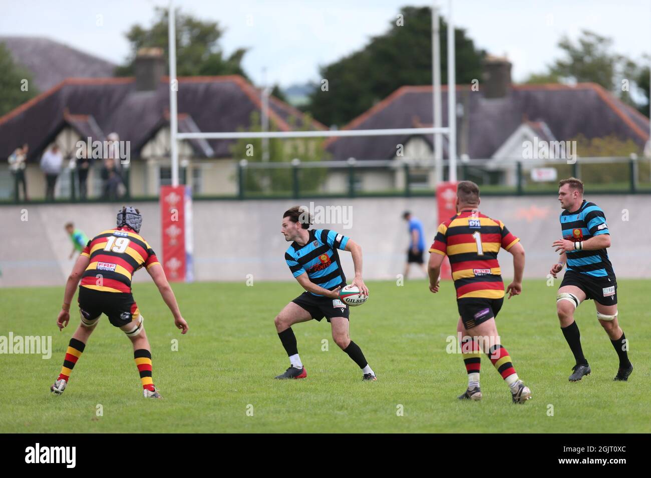 Carmarthen Quins / Cardiff RFC Stockfoto