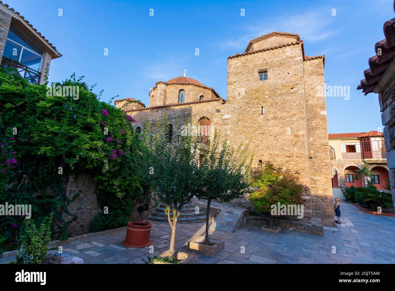 Ansicht der orthodoxen Kloster Pantokrator-Tao (Ntaou) Penteli - Griechenland Stockfoto