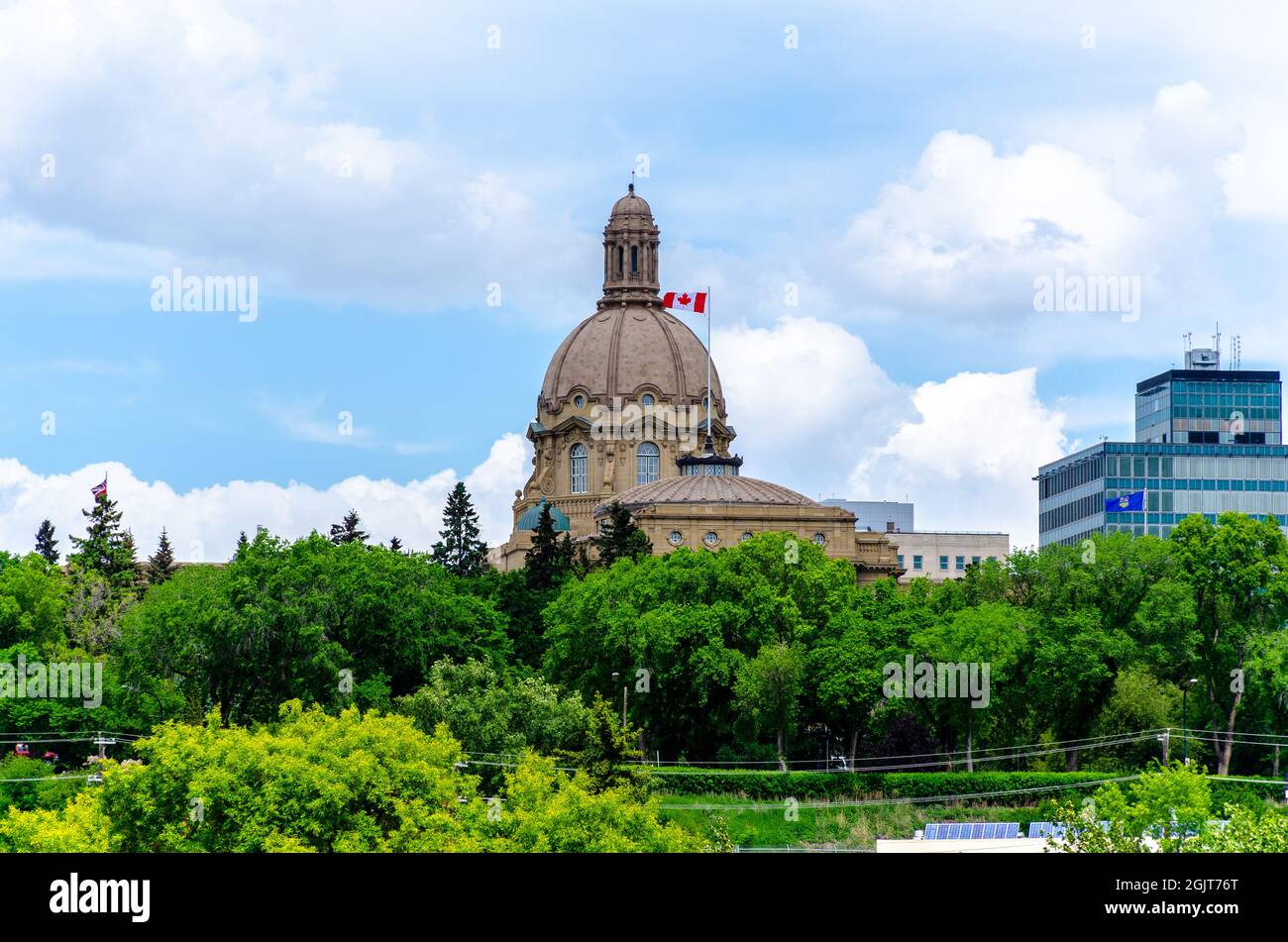 Legislativgebäude, edmonton, alberta, kanada Stockfoto