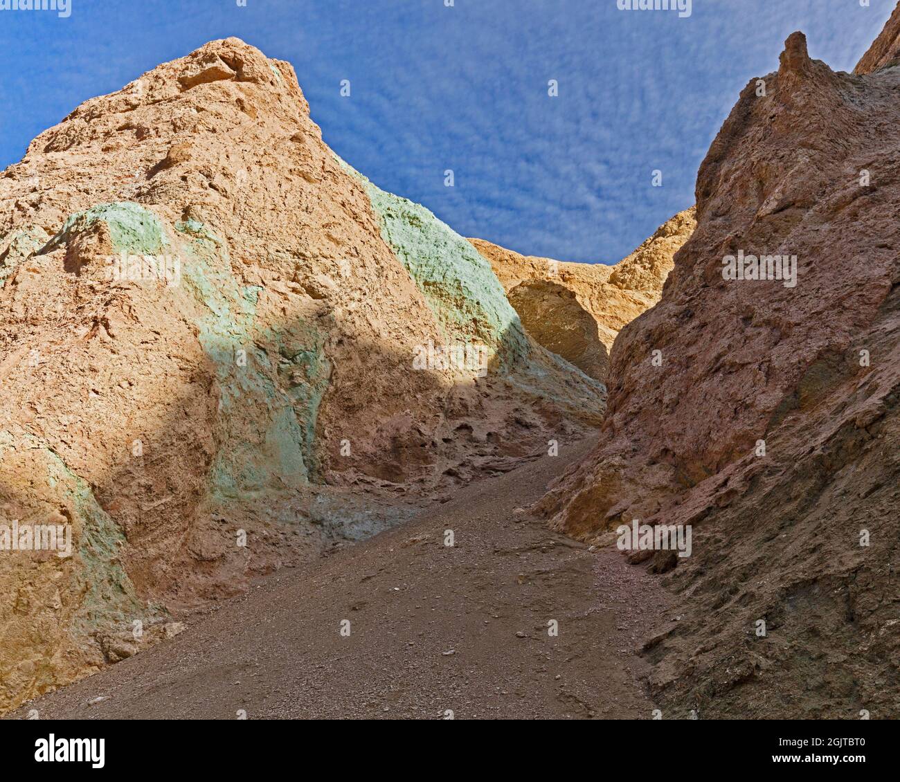 Der Desolation Canyon im Death Valley ist alles andere als desolat. Stockfoto