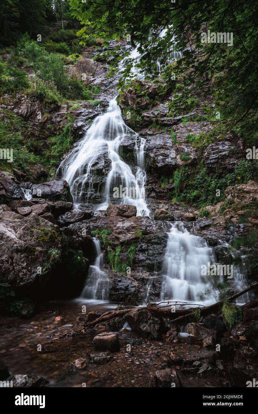 todtnauer Wasserfälle des Schwarzwaldes, Baden-Württemberg, Deutschland Stockfoto