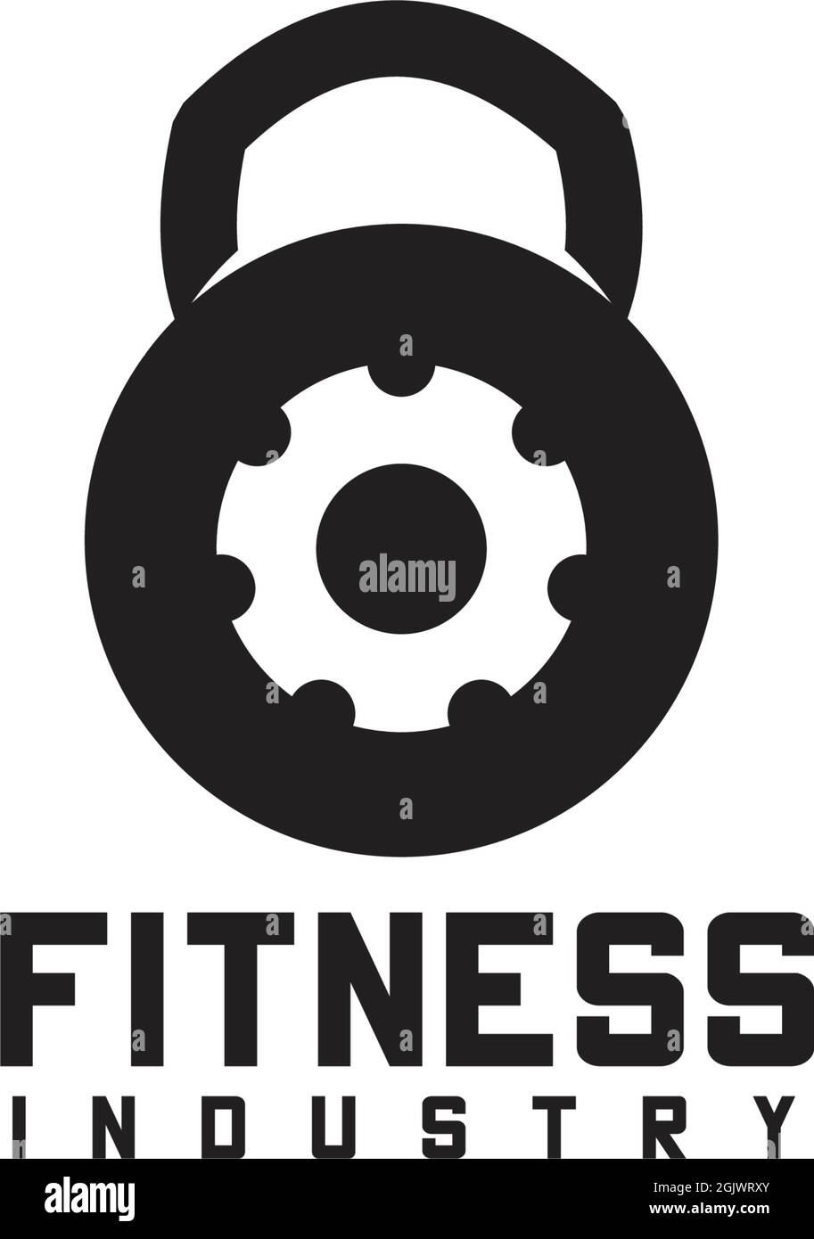 Fitness-Studio Logo Design Vektor Illustration Vorlage Stock Vektor