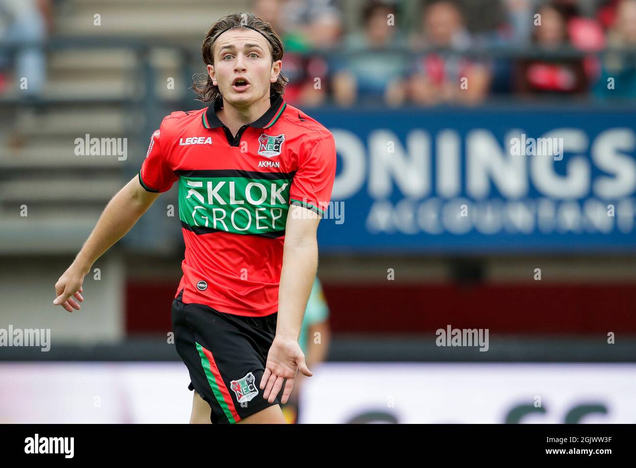 Nijmegen Niederlande 12 September Ali Akman Von N E C Wahrend Des Niederlandischen Eredivisie Spiels Zwischen N E C Und