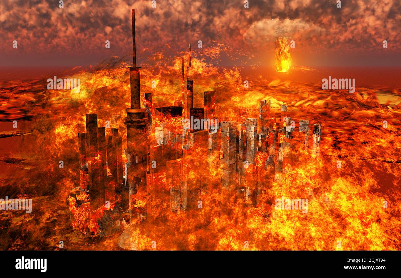 Nuklearen Krieg Stockfoto