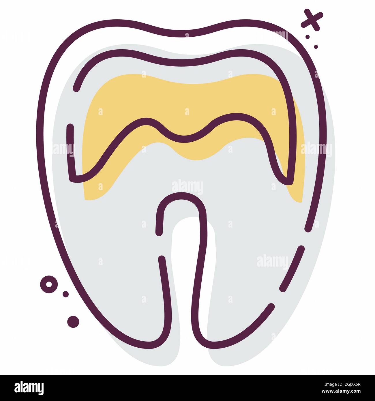 Icon Vector of Tartar - MBE Style - einfache Illustration, editierbare Kontur, Design Template Vector, gut für Drucke, Poster, Werbung, Ankündigungen Stock Vektor