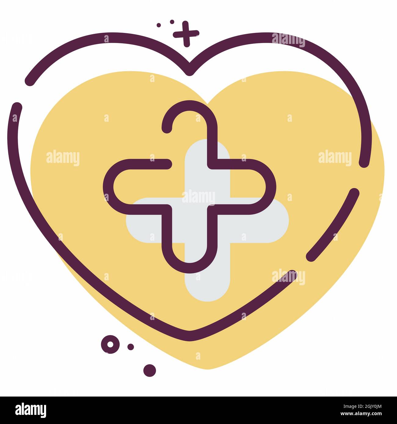 Icon Vector of Pulse - MBE Style - einfache Illustration, editierbare Kontur, Design Template Vector, gut für Drucke, Poster, Werbung, Ansager Stock Vektor