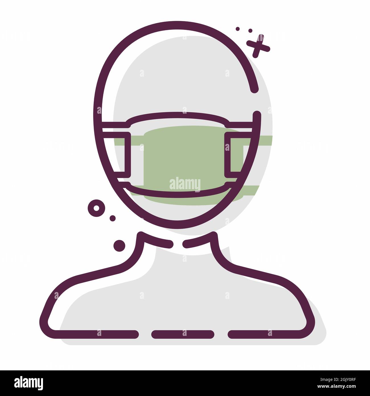 Icon Vector of Surgeon - MBE Style - einfache Illustration, editierbarer Strich, Design Template Vector, gut für Drucke, Poster, Werbung, Ankündigung Stock Vektor