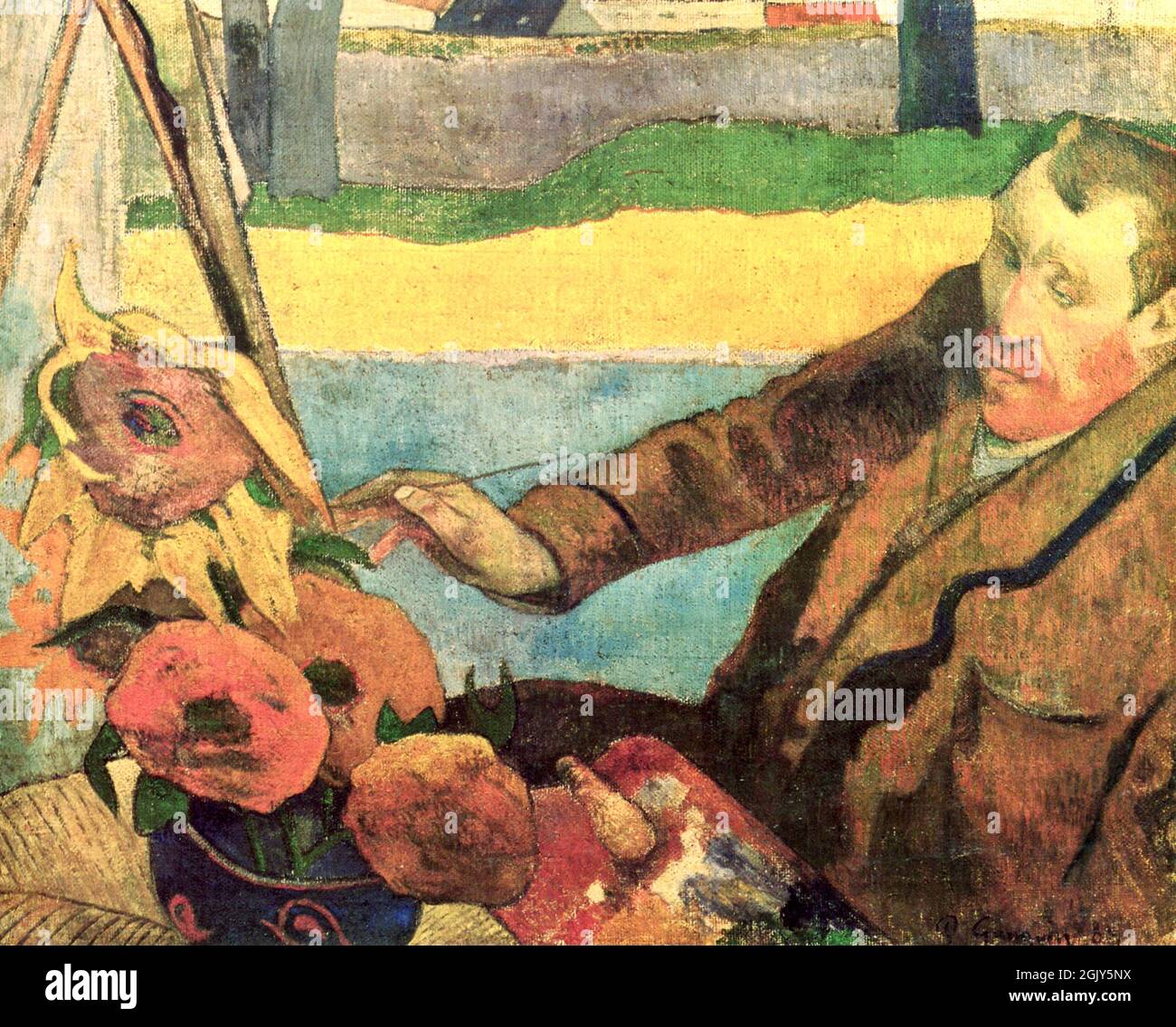 Paul Gauguin - der Panter der Sonnenblumen Stockfoto