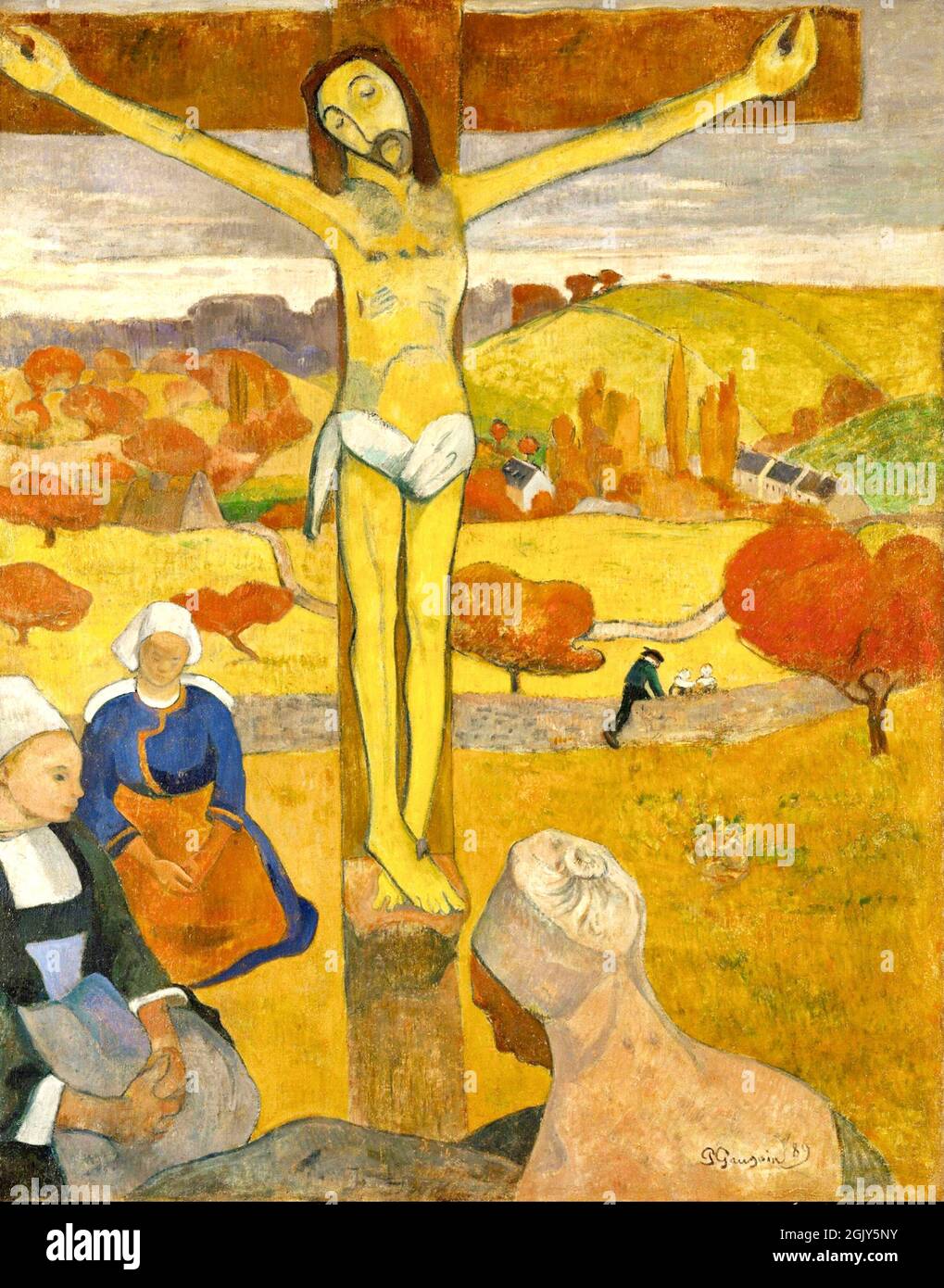 Paul Gauguin - Der Gelbe Christus Stockfoto