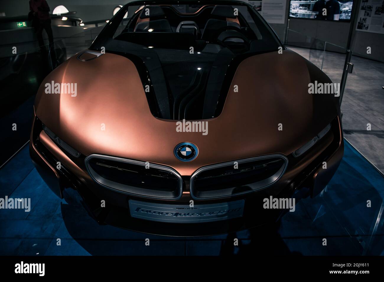 BMW i steht für eine gesunde und zukunftsorientierte Bedeutung der nachhaltigen premium Mobilität: Elektroantrieb, innovativen Material Stockfoto