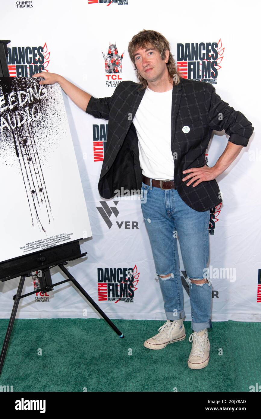 Los Angeles, USA. September 2021. Tom Higgenson von den Plain White T nimmt an 24. Jährlichem Tanz mit Filmen Teil Festival Musik Videos Premiere von 'Bleeding Audio' von Spielen im TCL Chinese Theatre, Los Angeles, CA am 11. September 2021 Quelle: Eugene Powers/Alamy Live News Stockfoto