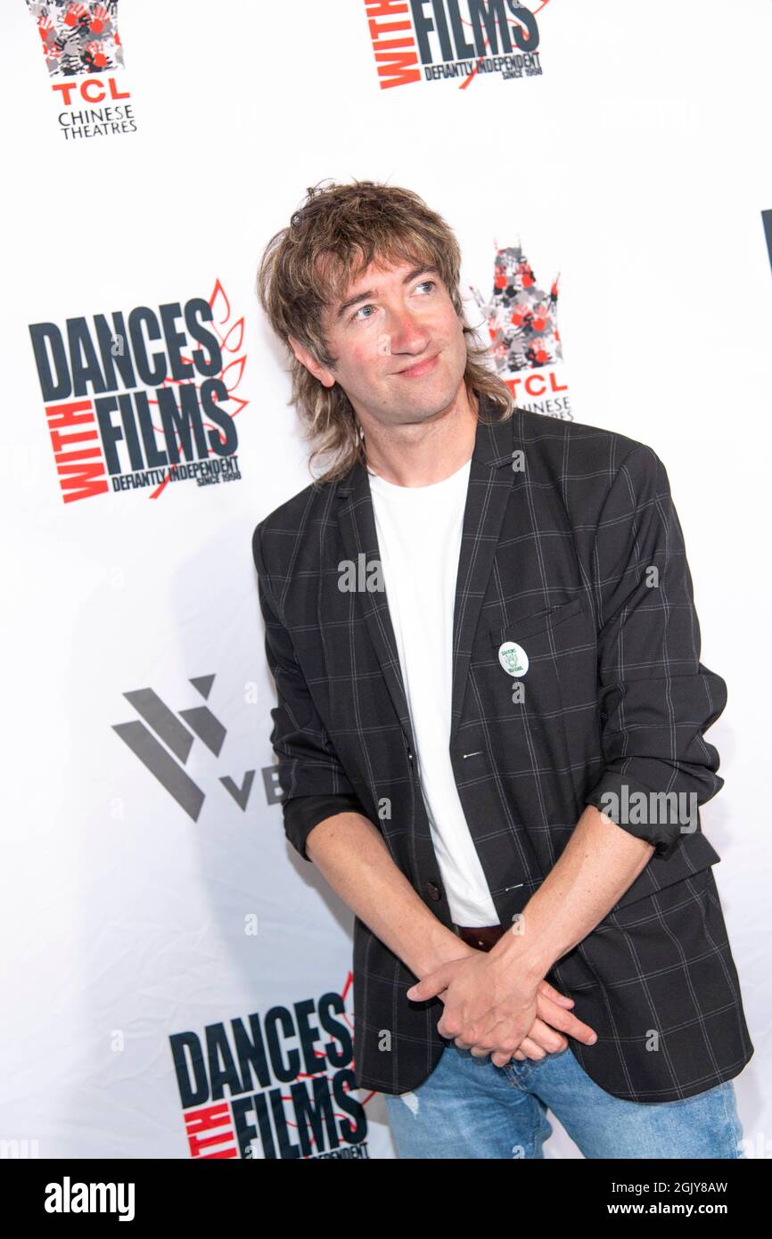 Los Angeles, USA. September 2021. Tom Higgenson von den Plain White T nimmt an 24. Jährlichem Tanz mit Filmen Teil Festival Musik Videos Premiere von 'Bleeding Audio' von Spielen im TCL Chinese Theatre, Los Angeles, CA am 11. September 2021 Quelle: Eugene Powers/Alamy Live News Stockfoto