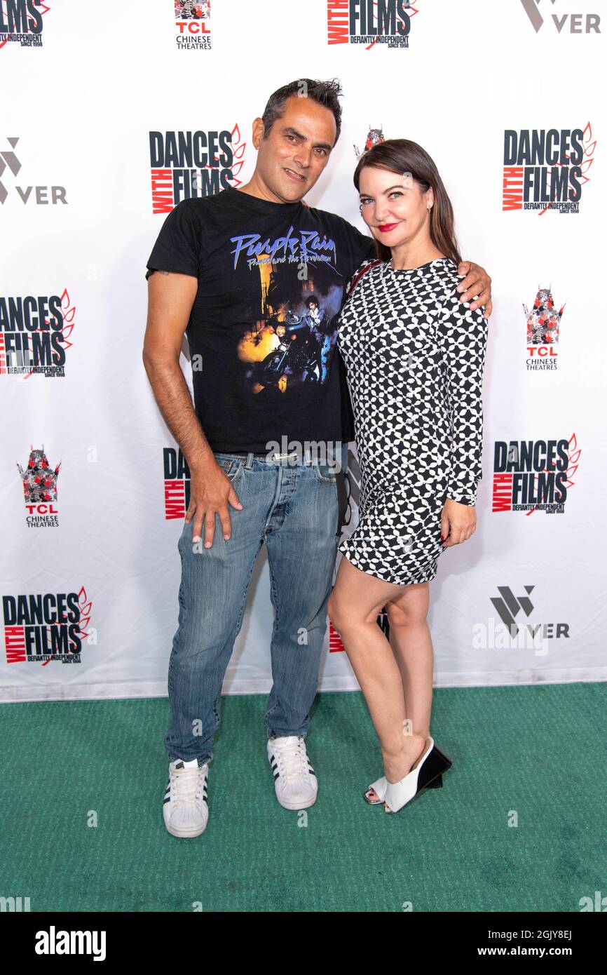 Los Angeles, USA. September 2021. Pablo Mathiason und Gast nehmen am 24. Jährlichen Dances with Films Festival Teil Musikvideos Premiere von „Bleeding Audio“ nach Spielen im TCL Chinese Theatre, Los Angeles, CA am 11. September 2021 Quelle: Eugene Powers/Alamy Live News Stockfoto